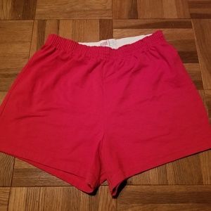 Soffe Red workout short shorts